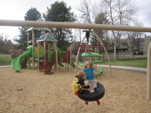 We love the tire swing!