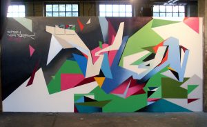 An example of Graffuturism by German-born artist Till Heim, who also goes by the name “Sign”