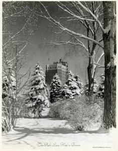 A view of the Park Lane Hotel which once filled the entire block between South Marion and South Lafayette, and between Virginia and Dakota. Image courtesy Stephen H. Hart Library & Research Center, History Colorado.