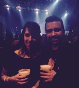 Tim Vargo and girlfriend Amber at a Gogol Bordello show at The Ogden. Image Courtesy Tim Vargo