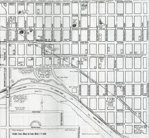 A map of the Harman Town area as it was in 1930. Image: “Harman and Its People: Project of the Harman Neighborhood Reunion Group,” compiled by Henry Johns, 1992