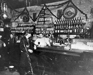 L. G. Reinhard's Saloon circa 1901. Image courtesy Stephen H. Hart Library & Research Center, History Colorado.